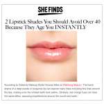 Read more about the article She Finds – 2 Lipstick Shades You Should Avoid Over 40