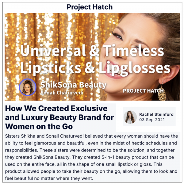 Project Hatch features ShikSona Beauty