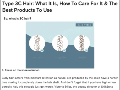 Type 3C Hair